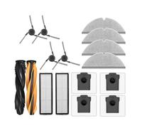Accesorios Cepillo Principal filtros HEPA Almohadillas de fregona Bolsa de Polvo Cepillo Lateral Compatible con Robot Aspirador Dreame D20 Pro/D20 Pro Plus(2L)