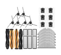 Accesorios Cepillo Principal filtros HEPA Almohadillas de fregona Bolsa de Polvo Cepillo Lateral Compatible con Robot Aspirador Dreame D20 Pro/D20 Pro Plus(4L)