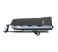 Accesorios clásicos Stormpro pontón cubierta del barco, encaja Pontoon barcos 17 " - 20 L x 102" W, Trailerable Barco Cubierta con avanzada tecnología de revestimiento de tela (gris)