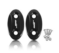 Accesorios CNC for motocicleta, tapa de espejo for parabrisas, tapa eliminadora impulsada, cubierta de orificio de espejo Compatible con S1000RR 2009-2018(Black)