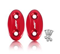 Accesorios CNC for motocicleta, tapa de espejo for parabrisas, tapa eliminadora impulsada, cubierta de orificio de espejo Compatible con S1000RR 2009-2018(Red)