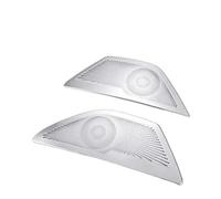 Accesorios Coche Embellecedor Altavoz Acero Para BMW Serie 5 F10 2011-2016 Embellecedor Panel Estéreo Audio Puerta Delantera Trasera Coche Cubierta(Front Door Silvery)