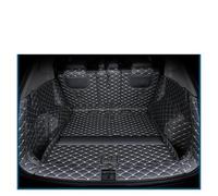 Accesorios Coche para Ben EQE 350 2025 2023 2024 500 SUV, Artículos Hogar Interior Cuero PU Alfombrillas Personalizadas para Maletero Alfombrilla Maletero(Full Black White)