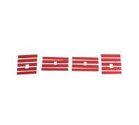 Accesorios Coche Para Dodge Para Nitro 2007-2012, Cubierta Decorativa Para Rejilla De Ventilación Del Aire Acondicionado De La Consola Central Decoracion Coche Interior(Red)