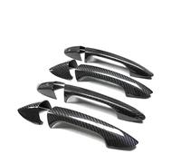Accesorios coche Para M&ercedes Para B&enz GLS GL-Class X166 2013-2019 Cubierta De Manija De Puerta De Fibra De Carbono Real Para Automóvil Marco Adhesivo Kit Piezas modificación(4 PUERTAS-SIN SENSOR)