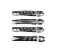 Accesorios coche Para VW Para Golf 4 Para Jetta Para B&ora MK4 1999-2004 Para P&assat B5 1997-2005 Cubiertas Manijas Puertas Exteriores Automóviles Decoración Piezas modificación(Carbon Texture 5)