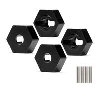 Accesorios Coche RC para Arrma Big para Rock para Granite para Senton 3S 1/10 1/8 para Cubo Hexagonal Rueda 14 Mm 4 Piezas AR310779 AR310871 Repuestos Y Accesorios Coche RC(Black)