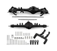 Accesorios Coche RC para Axial para SCX10 II III VS4-10 10.2 F10T CNC Juego Ejes Aluminio Conjunto Actualización Completa Piezas Camión Trepador Control Remoto(Black)
