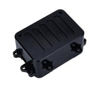 Accesorios Coche RC para Axial para SCX10 para D90 D110 1/10 CNC Aleación De Aluminio Caja Receptora ESC Bandeja Electrónica Equipo RC Coche para Rock Crawler(Black)