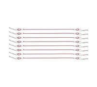 Accesorios Coche RC para HSP para WLtoys 1/10 8 Piezas De Clip Metal R Pin Rod con Cuerdas Antipérdida RC Body Shell Wire Scale Crawler Car Accessories(Red)