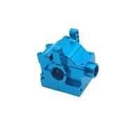Accesorios Coche RC para JLB para J3 1/10 Modificación Mejora Metal Caja Cambios Delantera Trasera Tracción Las Cuatro Ruedas Piezas Coche RC Big Feet(Blue)