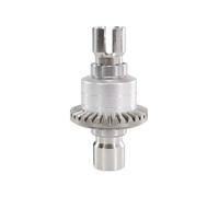 Accesorios Coche RC Para Mjx Para Hyper Go 16207 H16BM-PL 1/14 14210 H14BM 14301-02-03 1/16 Engranaje Diferencial Delantero Y Trasero De Metal Piezas De Repuesto Mejoradas Para Coches RC(Silver)