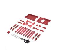 Accesorios Coche RC para MN D90 D91 D96 para MN98 99S 1/12 Varillas Unión Fijas Metal Haz De Cola La Cabina Engranaje Dirección Etc Kits De Actualización De Repuesto para Automóvil RC(Red)