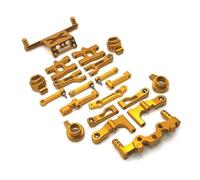Accesorios Coche RC Para MN MN38 1/16 Actualización Metal Para La Copa Dirección Brazo Oscilante Juego Piezas Vulnerables Actualización Y Reemplazo De Piezas Del Vehículo De Orugas De RC(Yellow)