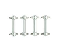 Accesorios Coche RC para Tamiya para TT01 para TT02 TT01D TT01E TA04 1/10 4 Piezas Metal Eje Transmisión CVD Junta Homocinética Mejora para Coches RC(Silver)