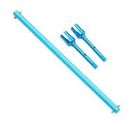 Accesorios Coche RC para Tamiya para TT02 para TT02B Aleación Aluminio Transmisión Principal Hélice Eje Central Copa Unión 54501 54502 Piezas Coche RC Accesorios(Blue)