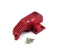 Accesorios Coche RC para TRAXXAS para MAXX 89076-4 89086-4 1/10 Cubierta Protectora Engranaje Principal Metal Motor 8987 Piezas Mejora Accesorios para Coches RC(Red)