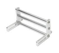Accesorios Coche RC para Traxxas para SCX10 para TRX-4 para Sport para Bronco para Axial para Buggy 1/10 Repuestos De Parachoques Delantero De Aluminio para Camión(White)