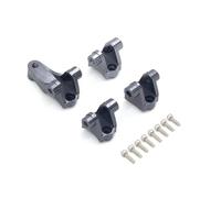 Accesorios Coche RC para Traxxas para TRX-4 1/10 4 Piezas Montaje Eje Trasero Delantero Soporte Amortiguador Inferior Enlaces Suspensión Coche RC Repuesto Reparación(Gray)