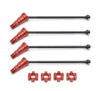 Accesorios Coche RC para Traxxas para X-Maxx XMAXX 6S 8S 1/5 Metal Eje Transmisión CVD Delantero Trasero Camión Monstruo Piezas Accesorios para Mejoras Coches RC(Red,4pcs)