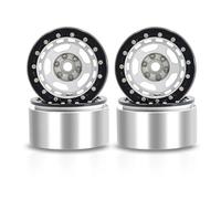 Accesorios Coche RC para TRX4 para TRX6 para SCX10 para YIKONG 4102 4082 D90 1/10 2.2pulgadas Thor Llantas Ruedas Piezas Mejora Orugas RC Pesadas(Silver)
