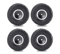 Accesorios Coche RC para TRX4M para SCX24 para FMS para FCX24 1/18 1.0 Pulgadas Juego Neumáticos Y Ruedas RC Crawler 4 Uds Goma Preensamblada con Llantas Plástico(Burberry)