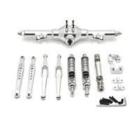 Accesorios Coche RC para WLtoys 124006 12423 12427 12428 12429 1/12 Kit Mejora Metal Frágil Paquete Piezas Accesorios para Coche Control Remoto(Silver)