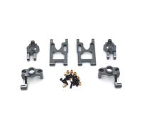 Accesorios Coche RC para WLtoys 12427 12428 12423 FY Copa Dirección Metal Brazo Oscilante C Juego Piezas Asiento Piezas Control Coche Y Accesorios Repuesto(Gray)