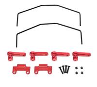 Accesorios Coche RC para Wltoys 144001 144010 124016 124018 124007 124017 124019 Juego De Barra Estabilizadora para Control Remoto RC Accesorios Metálicos para Coche(Red)