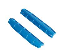 Accesorios coches RC Compatible Con MJX Para Hyper Go 16207 16208 16209 16210 H16 H16H H16E H16P RC Piezas De Actualización De Coche 1 Par De Placa Protectora Lateral De Metal 16130 16140(Blue)