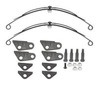 Accesorios Coches RC Compatible con Tamiya 1/14 RC Camión Delantero/Trasero De Acero para Juego De Suspensión para Tipo Hoja, Piezas De Repuesto Mejoradas, Accesorios