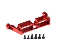 Accesorios coches RC Compatible Con TRX-4 1/10 RC Crawler Car, Piezas De Actualización, Soporte De Bloqueo De Diferencial De Aleación De Aluminio, Montaje De Servo De Engranaje De Dirección(Red)