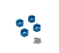 Accesorios Coches RC For FCX24 1/18 Para FCX18 Para Eazyrc Para RocHobby FJ Para Cruiser Para Patriot 1/24 RC Piezas Actualización Coche 4 Uds Adaptador Para Cubo Hexagonal Rueda Metal De 7mm(Blue)