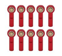Accesorios Coches RC para Axial para SCX10 II D90 D110 para Tamiya CC01 1/10 RC Piezas De Coche Barco Avión M3 Biela Metal Extremo Varilla Conexión Junta Esférica(Red)