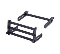 Accesorios coches RC Para Axial Para SCX10 Para TRX4 FJ40 Para Dodge Para Power Para LCG Chasis Carrocería 1/10 RC Piezas Parachoques Delantero Trasero Ajustables Barras Protectoras(Black,Size 2)