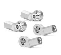 Accesorios Coches RC para Axial para Traxxas para Trx4 para Tamiya 1/10 Aleación De Aluminio M3/M4 Extremo Barra Pivote Doblado Bolas Ancho Piezas Coche RC Crawler Accesorios(M3 6)