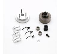 Accesorios Coches RC Para HSP Para HPI Para Hobao Para Team Para Losi Para ZD Para Racing 1/8 RC Coche Engranaje Volante Conjunto Cojinete Embrague Campana Zapatos Tuerca Resortes Piezas(Silver)