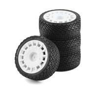 Accesorios Coches RC para Tamiya para TT01 TT02 XV01 TA06 PTG-2 para HPI WR8 para HSP 1/10 RC para Racing Car Tires On Road Tire Wheel Reemplazo(White)