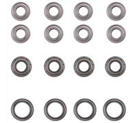 Accesorios Coches RC para Tamiya para TT02 1/10 RC Accesorios De Piezas Actualización Automóviles 16 PCS Kit Rodamiento Bolas
