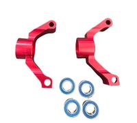 Accesorios Coches RC para Tamiya para TT02 1/10 RC para Turismos Piezas De Modificación Accesorios Montantes Traseros Aluminio(Red)