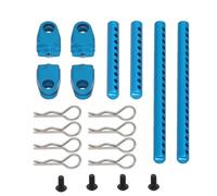 Accesorios Coches RC para Tamiya para TT02 RC Piezas Actualización Montaje Postes Carrocería Metal Ensamblados Carcasa Automóvil con Clips R Pieza Columna Fijación Modificadas Modelo(Blue)