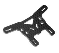 Accesorios Coches RC para Tamiya para XV02 XV-02 Pro 58707 1/10 Placa De Torre Choque Delantera Y Trasera Fibra Carbono RC Piezas Actualización Coche Accesorios Modificación(Front)