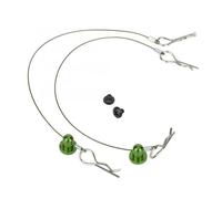 Accesorios coches RC Para Traxxas Para Hsp Para Arram Para Axial Para Ecx 1/10 160 Mm Carcasa Carrocería Antipérdida Pasador Clip Alambre Retenedor Tornillo Accesorio Repuesto Automóvil RC(Green)
