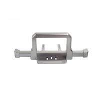 Accesorios coches RC Para Traxxas Para TRX4 Para Defender 82056-4 1/10 Coche Trepador Control Remoto Piezas Mejora Parachoques Delantero Trasero Cabrestante Base Montaje Decoración(Silver,Front)
