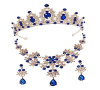 Accesorios Collar de corona Weddal Weddal Bride Jewely Bridal Bridal Sufrina Joya Drinestone