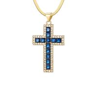 Accesorios Collar de crucifijo para Mujeres, Collar Colgante de Mujeres Cruzadas Nuestra señora Collar de Jesús, Collar Cruzado de Jesús, Collar Cruzado con Jesús