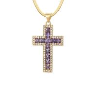 Accesorios Collar de crucifijo para Mujeres, Collar Colgante de Mujeres Cruzadas Nuestra señora Collar de Jesús, Collar Cruzado de Jesús, Collar Cruzado con Jesús