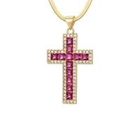 Accesorios Collar de crucifijo para Mujeres, Collar Colgante de Mujeres Cruzadas Nuestra señora Collar de Jesús, Collar Cruzado de Jesús, Collar Cruzado con Jesús