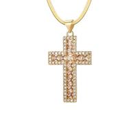 Accesorios Collar de crucifijo para Mujeres, Collar Colgante de Mujeres Cruzadas Nuestra señora Collar de Jesús, Collar Cruzado de Jesús, Collar Cruzado con Jesús