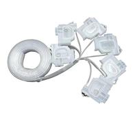 Accesorios compatibles con 1 Juego de amortiguador de tinta para impresora L800 DTF Compatible con Epson L801 L805 L810 L850 L1800 L1300 L1455 con tubo de manguera de tinta de 2 metros(White damper)